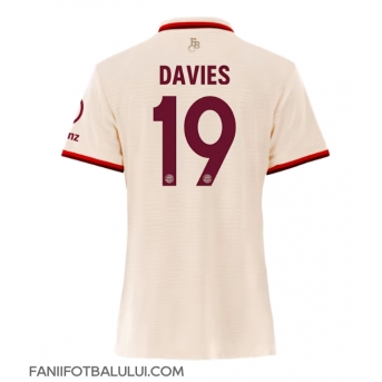 Bayern Munich Alphonso Davies #19 Tricou Fotbal Replică 2024-25 Femei Treilea